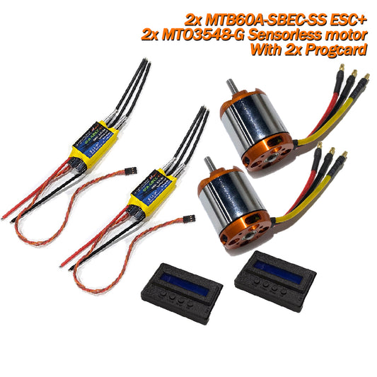 Bait Boat Brushless Motor ESC Kit 3548 BLDC Motor 60A Speed Controller for Carp Baitboats