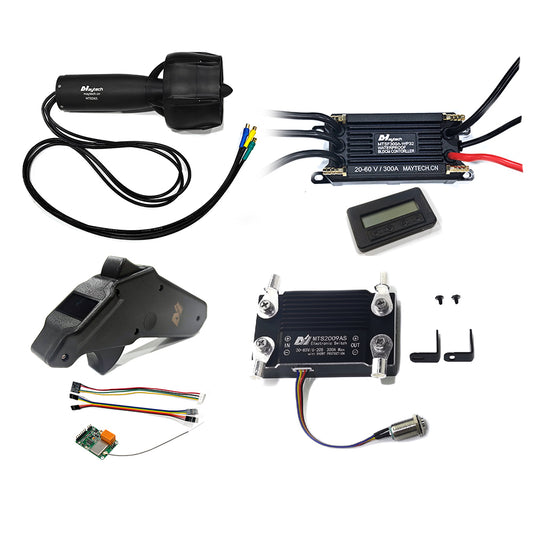 IP68 Waterproof Efoil Kit 50V 5.5KW MTED65 Motor with Alu Prop and Prop Guard + 300A ESC + V3 Remote + Antispark Swtch