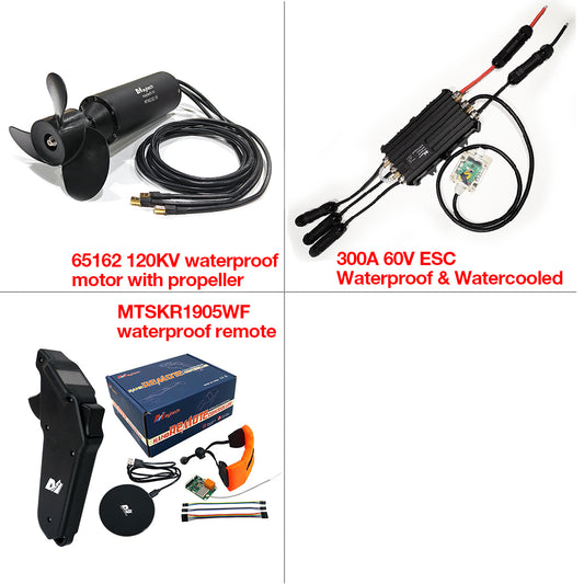 Waterproof Efoil Kit: 65162 Motor+300A Waterproof ESC+MTSKR1905WF Remote