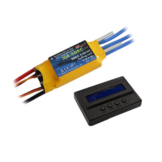 MTB30A-SBEC-SS 16.8V 30A Baitboat ESC with 5.5V 4A BEC Controller for RC Boat Fishing Boats