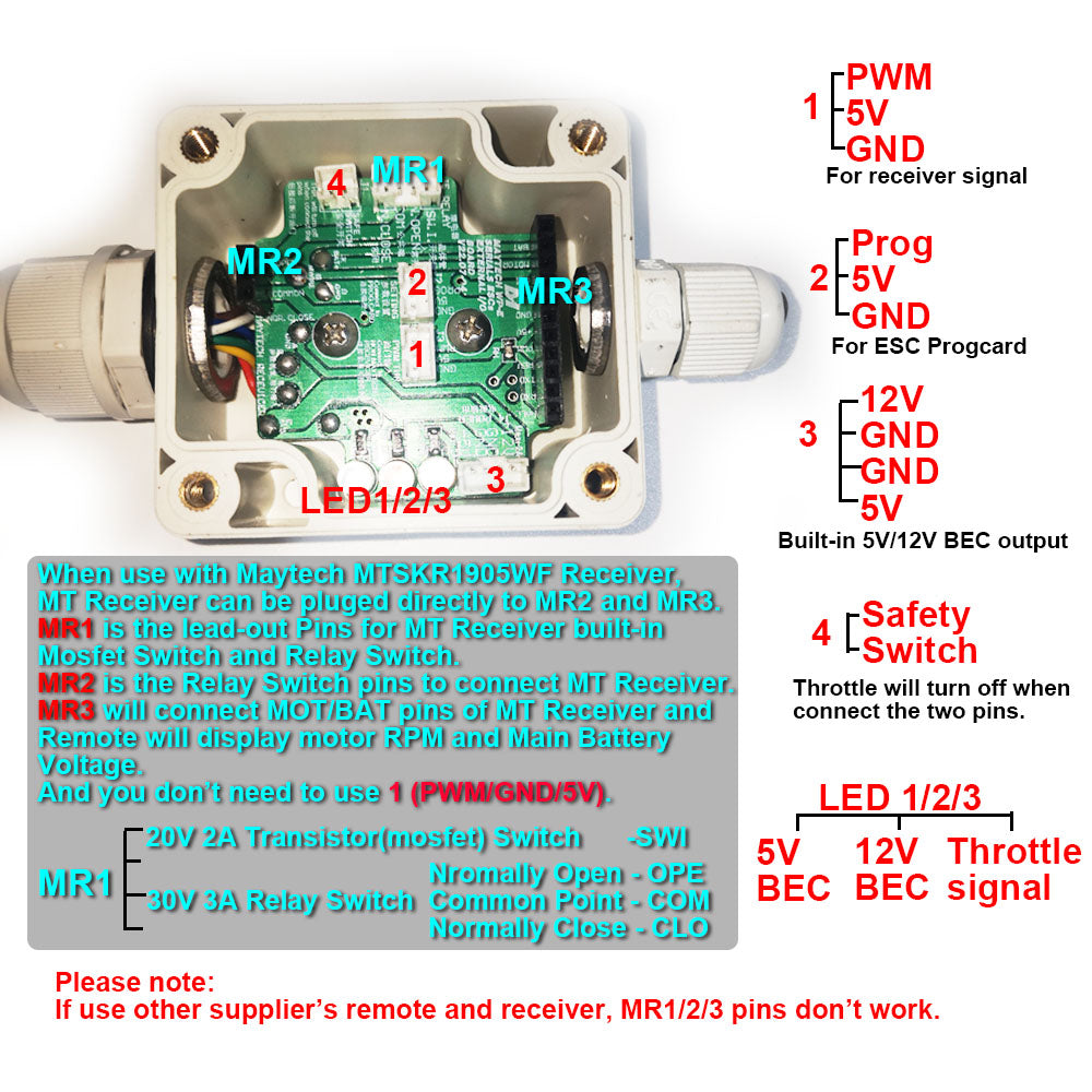 Maytech Max 21KW Water Jet Pump kit with 500A ESC Remote for Electric Boat Catamaran