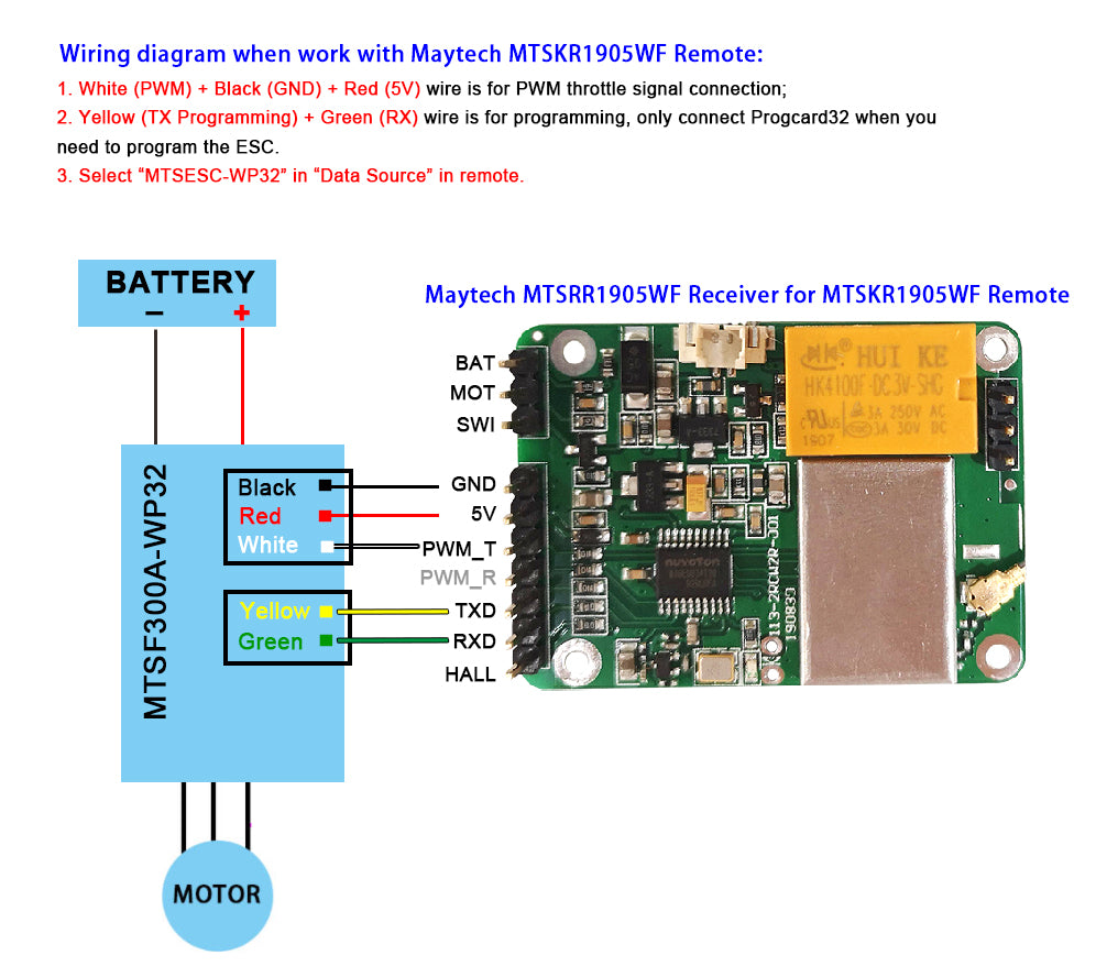 Maytech Watercooled Outrunner 8392 Motor + 300A-WP32 ESC for Esurf Electric Kayak Outboard