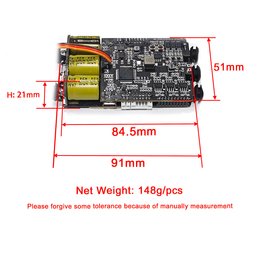 In Stock 75200 VESC with Heat Sink 75V 200A Speed Controller based V75/300 for Combat Robots Mountainboard Efoil Tow Boogie VESCs