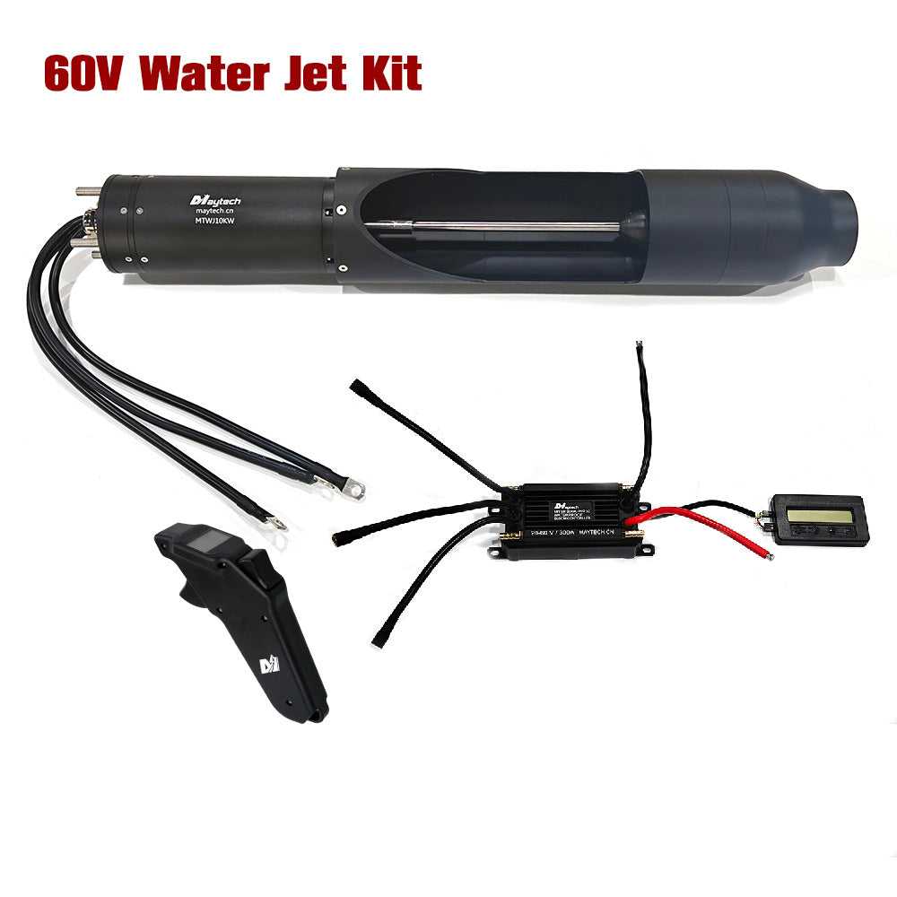Maytech 13KW Water Jet Kit with 60V 72V 300A ESC + V3 MTSKR1905WF Remote for Jetsurf Jetboard Underwater Thruster