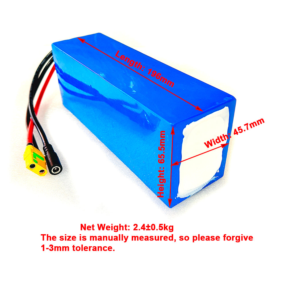 10S3P 42V Battery Pack Molicel 21700 Cells with 5A Charger