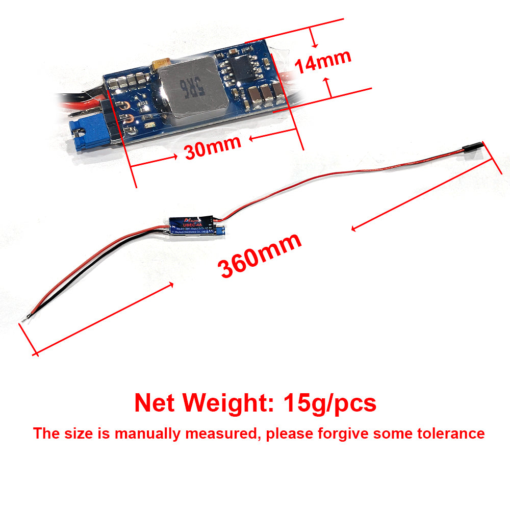 Maytech 4A UBEC 2-6S Lipo Volt Failsafe 5V/6V Adjustable