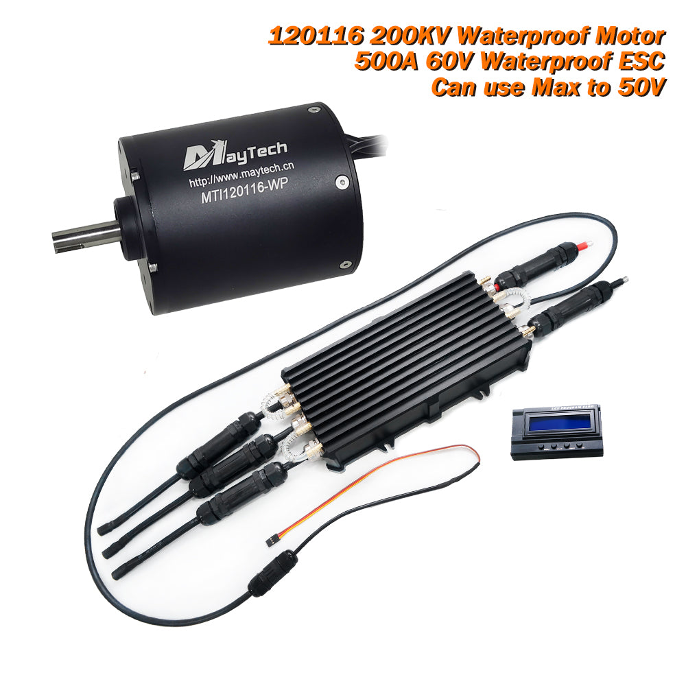 Esurf / Boat Kit: Waterproof 120116 Motor 18.8KW 500A Waterproof ESC MTSKR1905WF Remote Water Pump