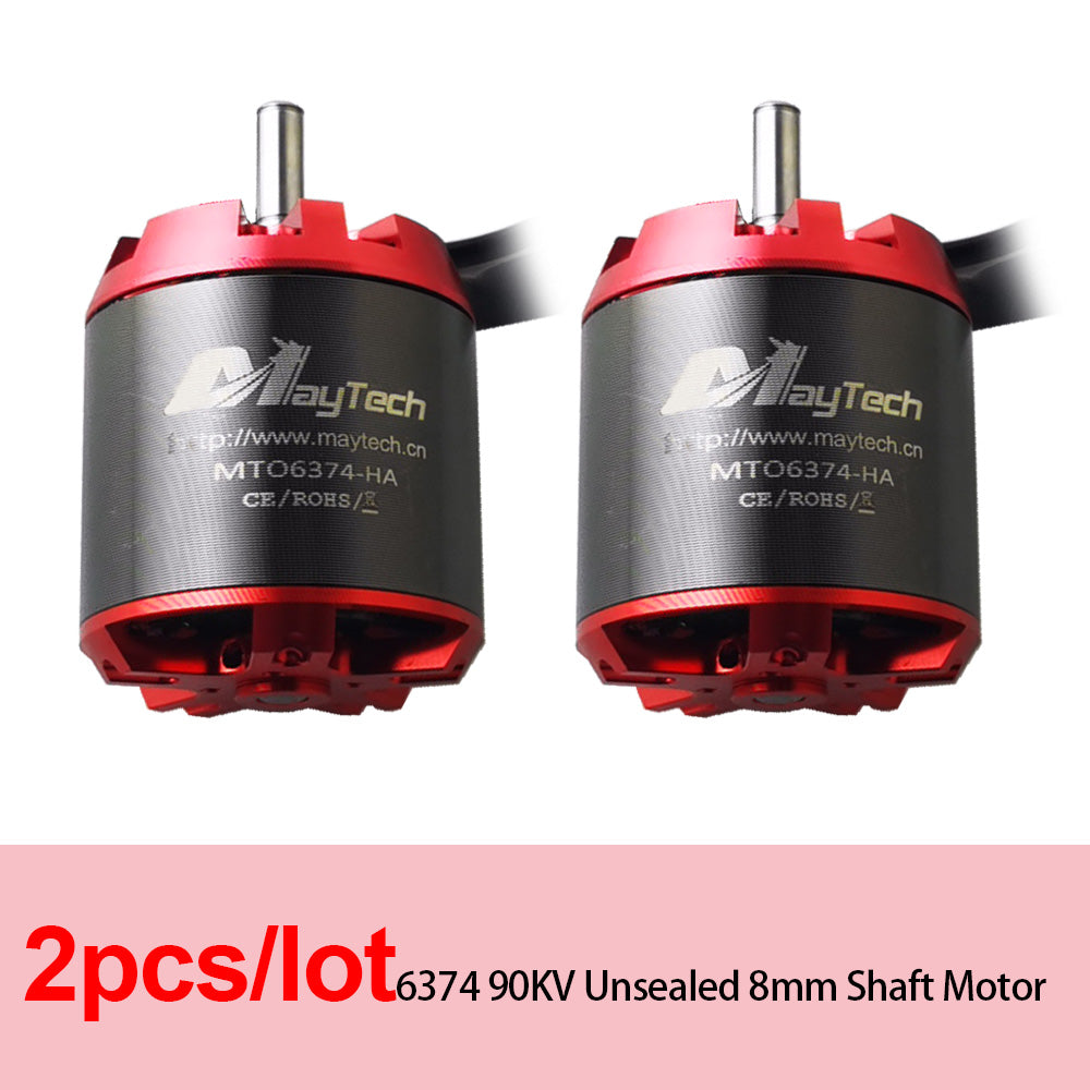 In Stock Brushless 6374 Unsealed Motor 8mm Shaft Sensored 90/190KV