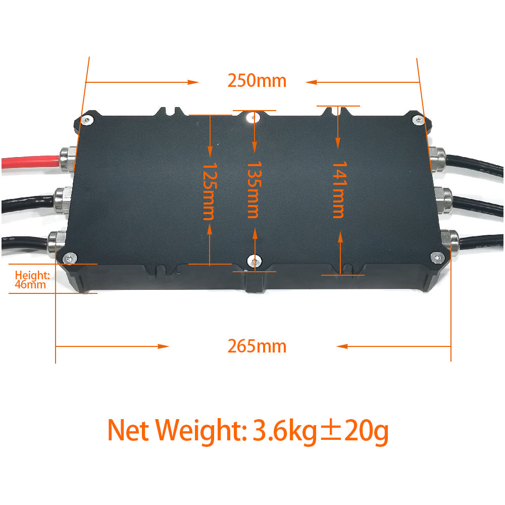 Electric Boat DIY Kit with 100KV 200KV 120116 Motor 500A ESC with Twist Throttle for Motorized Boats Jetski Catamaran