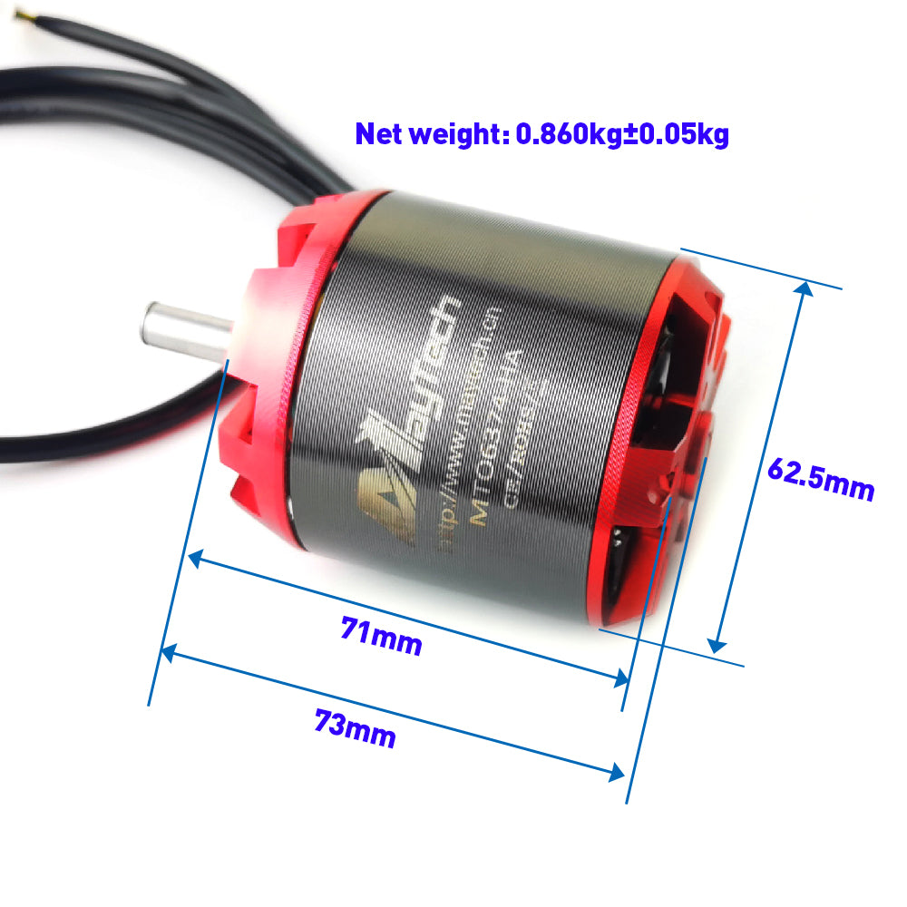 In Stock Brushless 6374 Unsealed Motor 8mm Shaft Sensored 90/190KV