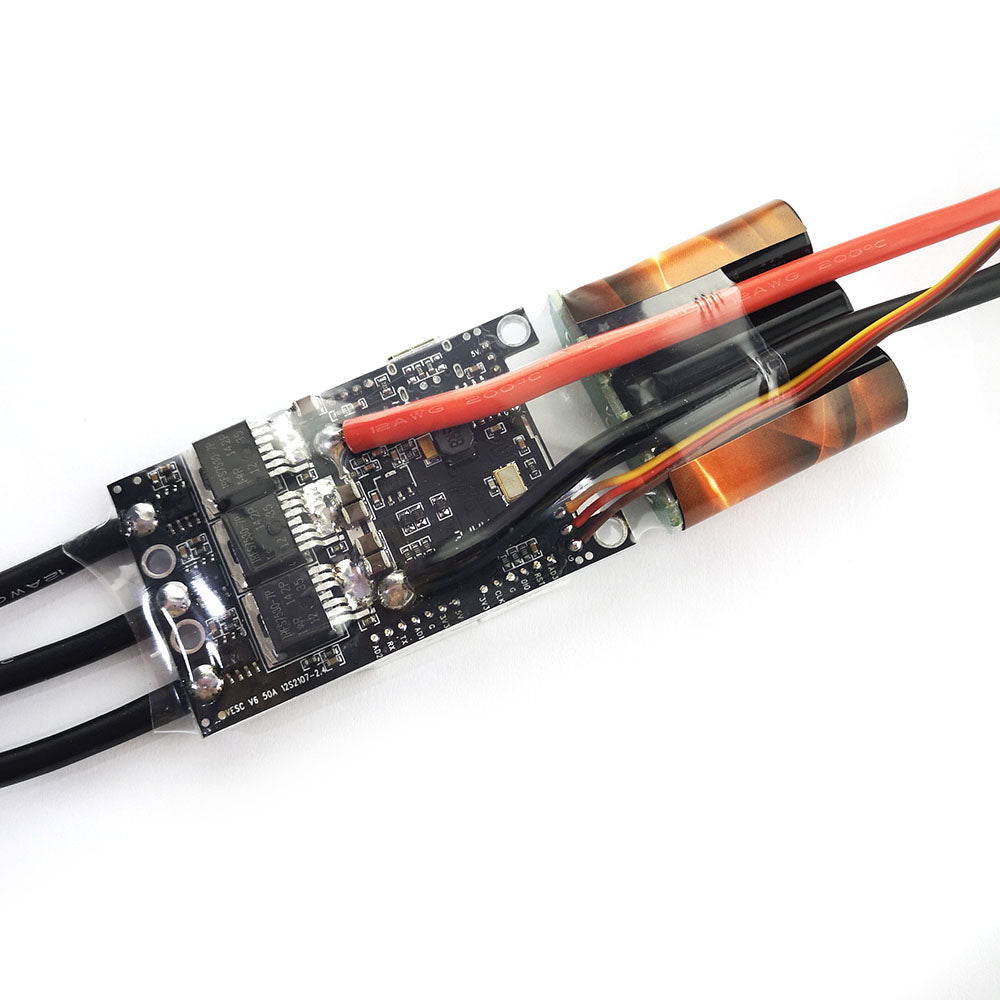 Maytech MTSKR2005WF + SUPERFOC6.8 + 6355/6365/6374/6880 Motor Esk8/Robots Kits IP67 Waterproof Remote