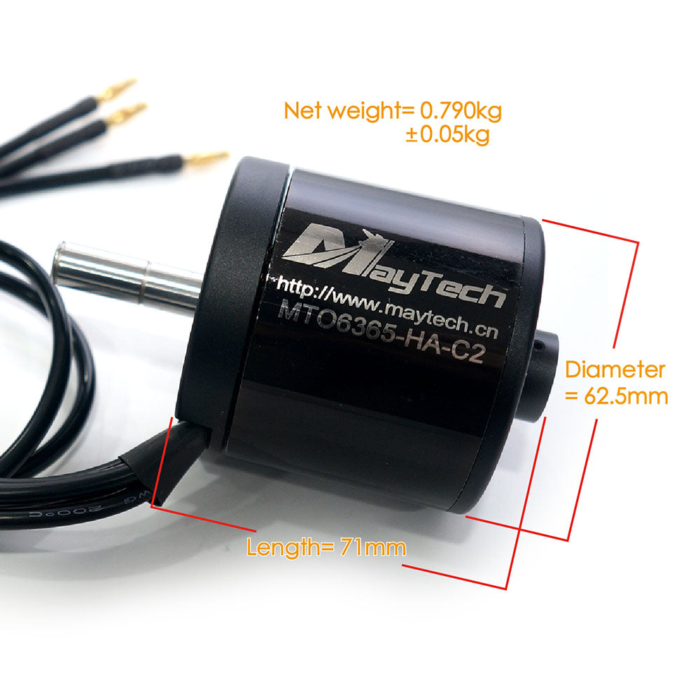 In Stock Brushless 6365 Sealed Motor 10mm Shaft Sensored 170/190KV