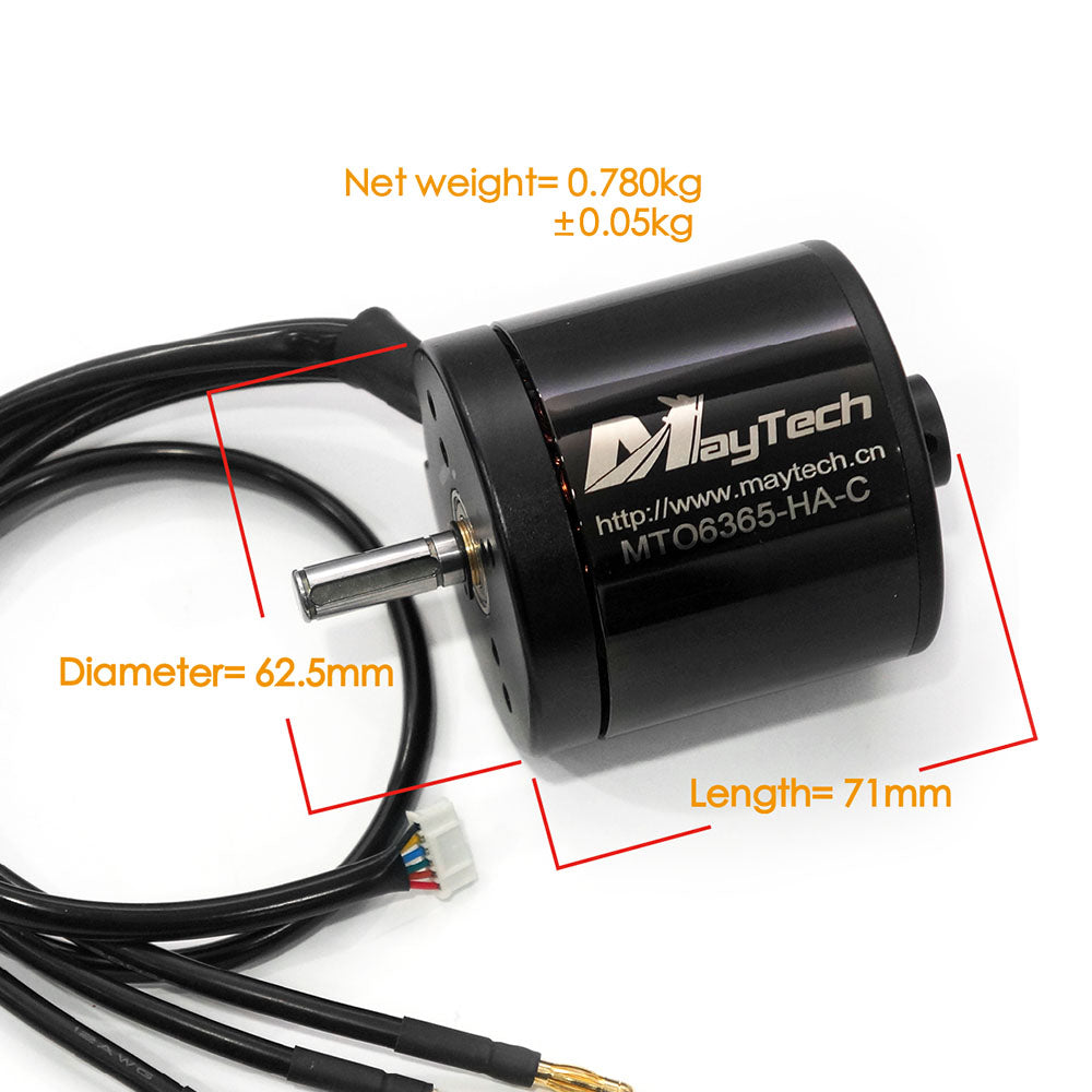 In Stock Brushless 6365 Sealed Motor 8mm Shaft Sensored 170/220KV