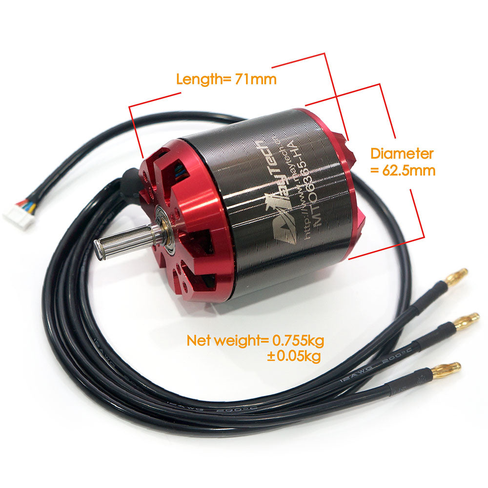 In Stock Brushless 6365 Unsealed Motor 8mm Shaft Sensored 200KV