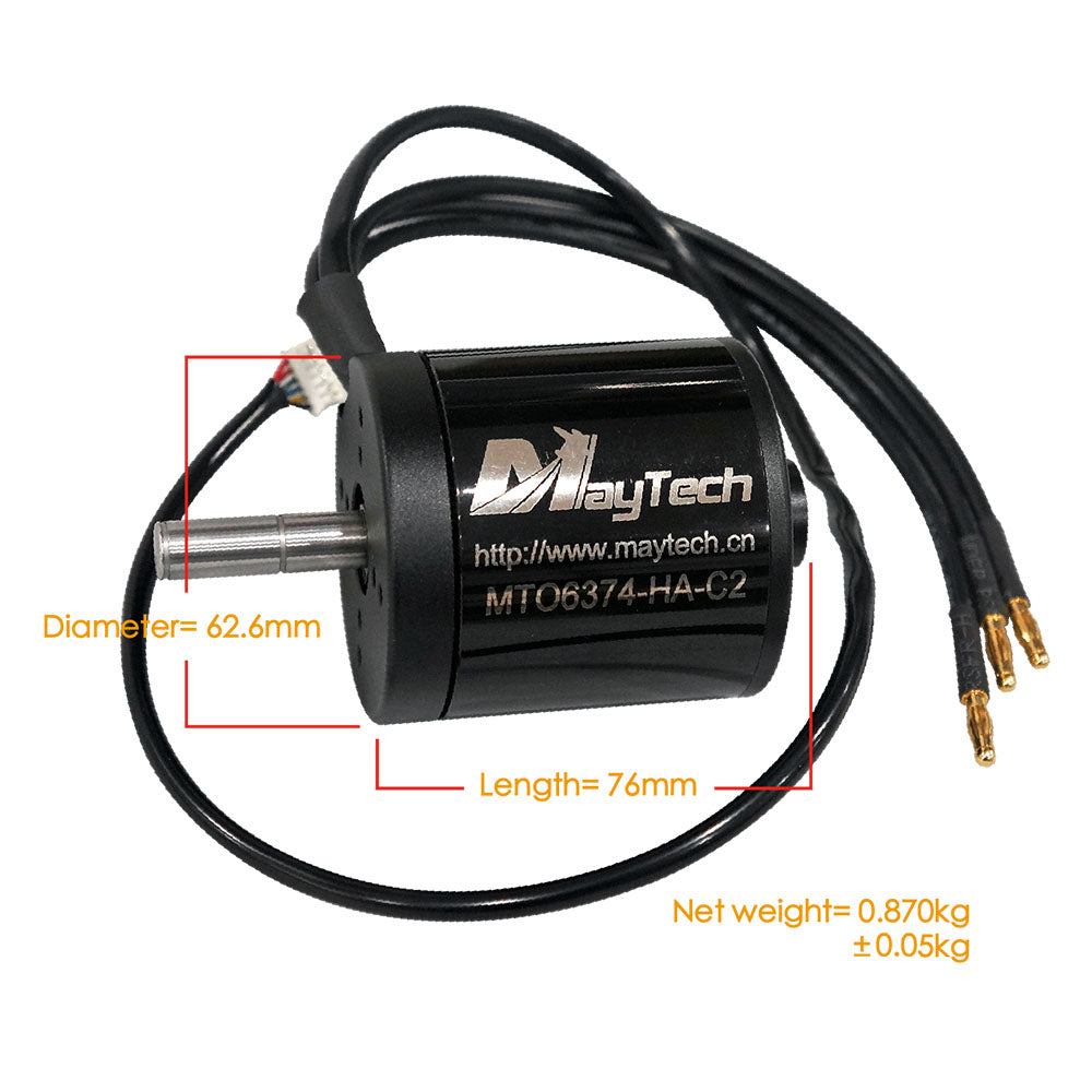 In Stock Brushless 6374 Sealed Motor 10mm Shaft Sensored 170KV
