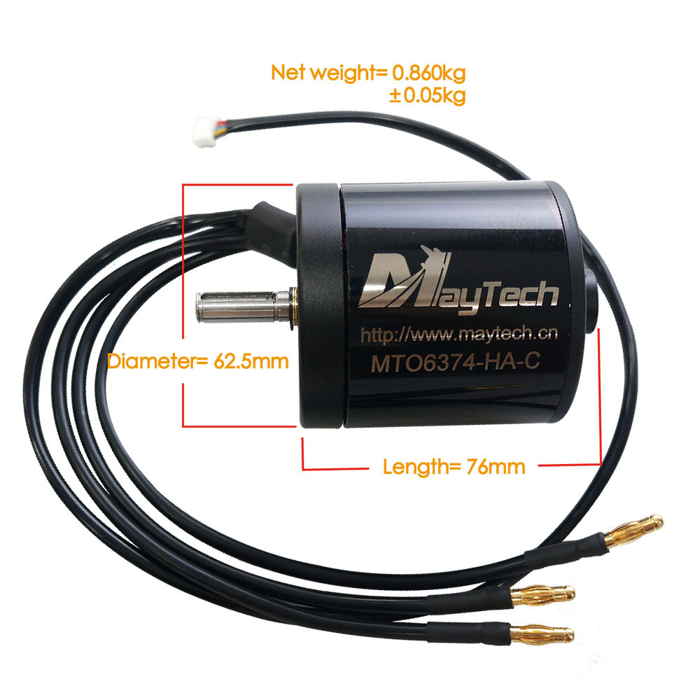 In Stock Brushless 6374 Sealed Motor 8mm Shaft Sensored 170KV 190KV