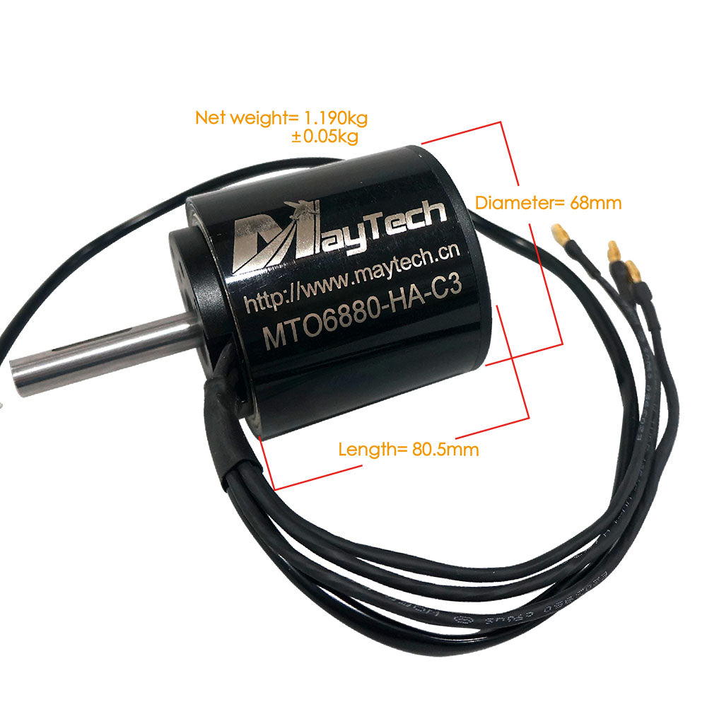 Maytech SUPERFOC6.8 + MTSKR1712 Remote & Controller Comb with 6355/6365/6374/6880 Motor for Electric Skateboard Longboard Mountainboard