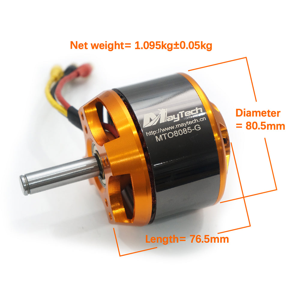 Maytech Brushless 8085 90/160/250KV Sensorless Outrunner Motor for Esk8/Large Airplane