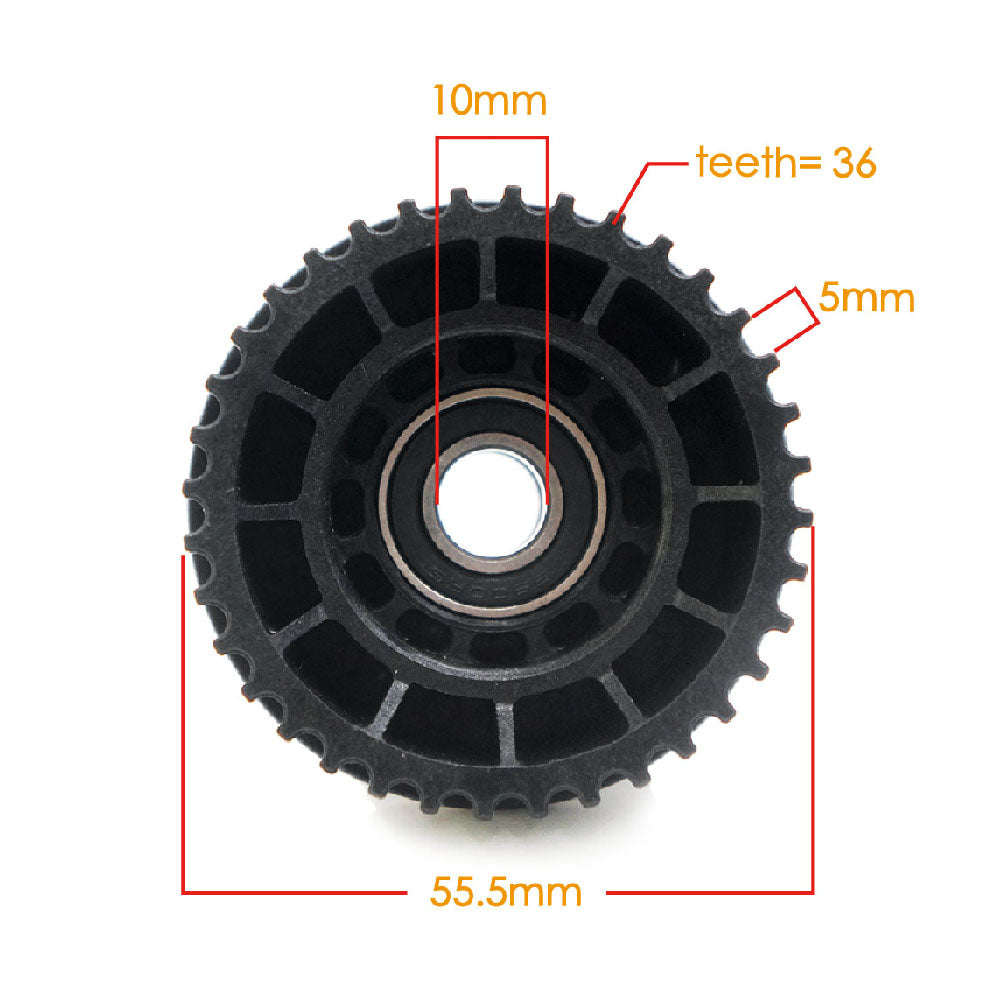 Maytech Electric Skateboard Kit 2x Sealed 6355 6365 6374 Motor + 2x SUPERFOC6.8 SuperESC+MTSKR2005WF Waterproof Esk8 Remote with Truck Pulley 9052 Wheels