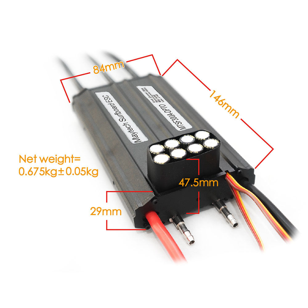 In Stock Maytech 300A OPTO ESC with Water-cooling Aluminum Case Controller for Esurf/Efoil/Hydrofoil