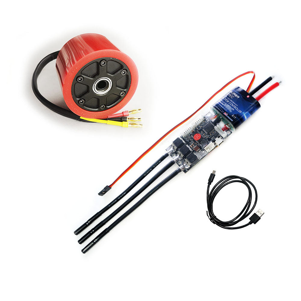 In Stock 7052 Hub Motor 50A VESC Combo for Electric Skatebard Ebike Conversion Robots