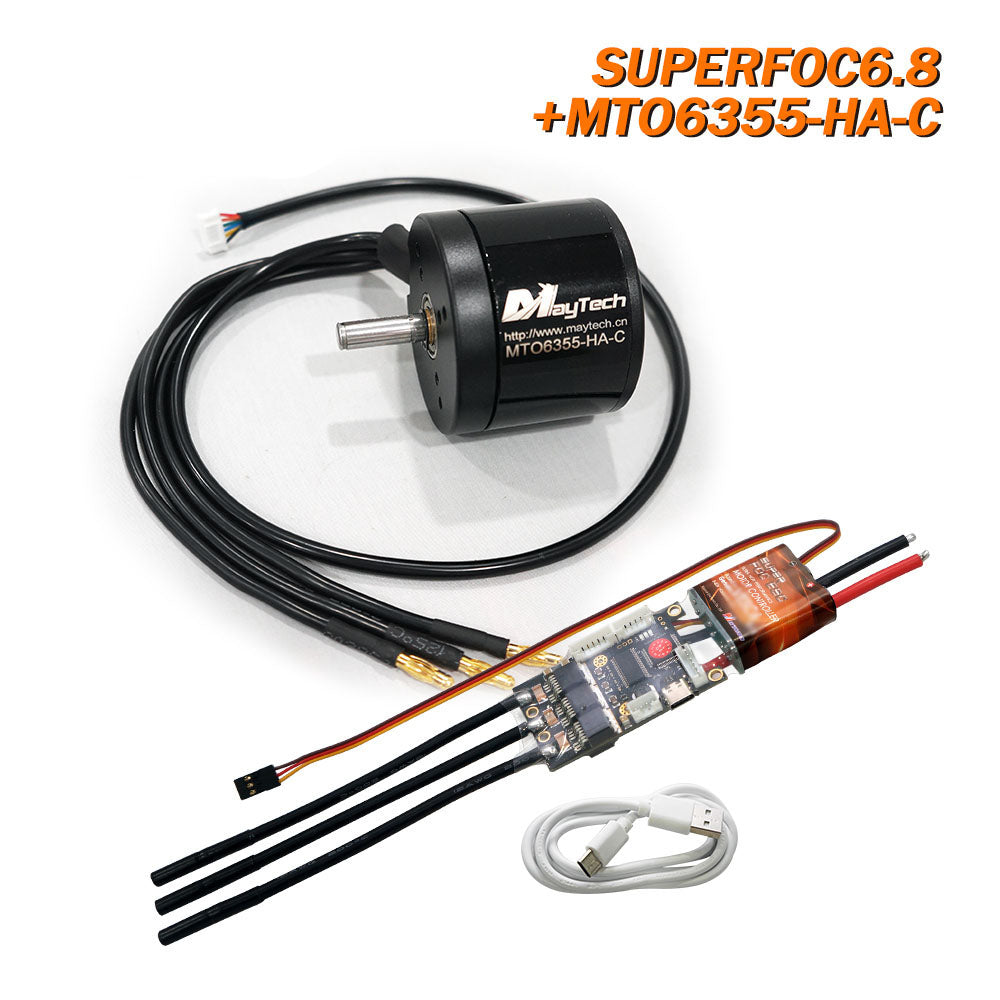 Maytech SUPERFOC6.8 Comb with 6355/6365/6374/6880 Motors Outrunner Sensored Motor for Electric Skateboard Mountainboard Fighting Robots