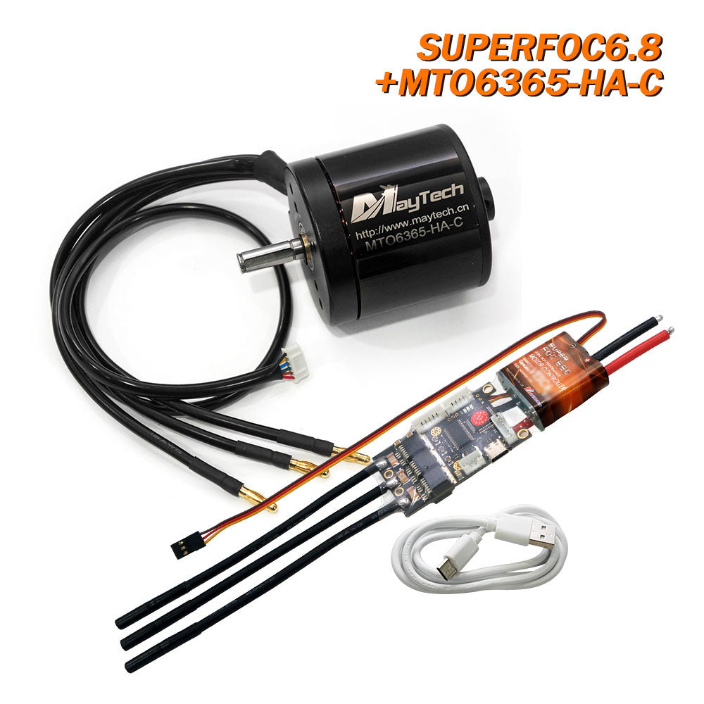 Maytech SUPERFOC6.8 Comb with 6355/6365/6374/6880 Motors Outrunner Sensored Motor for Electric Skateboard Mountainboard Fighting Robots