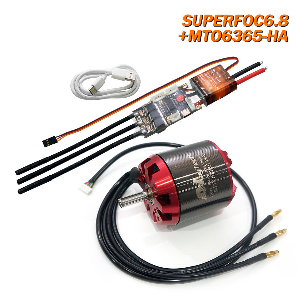 Maytech SUPERFOC6.8 Comb with 6355/6365/6374/6880 Motors Outrunner Sensored Motor for Electric Skateboard Mountainboard Fighting Robots