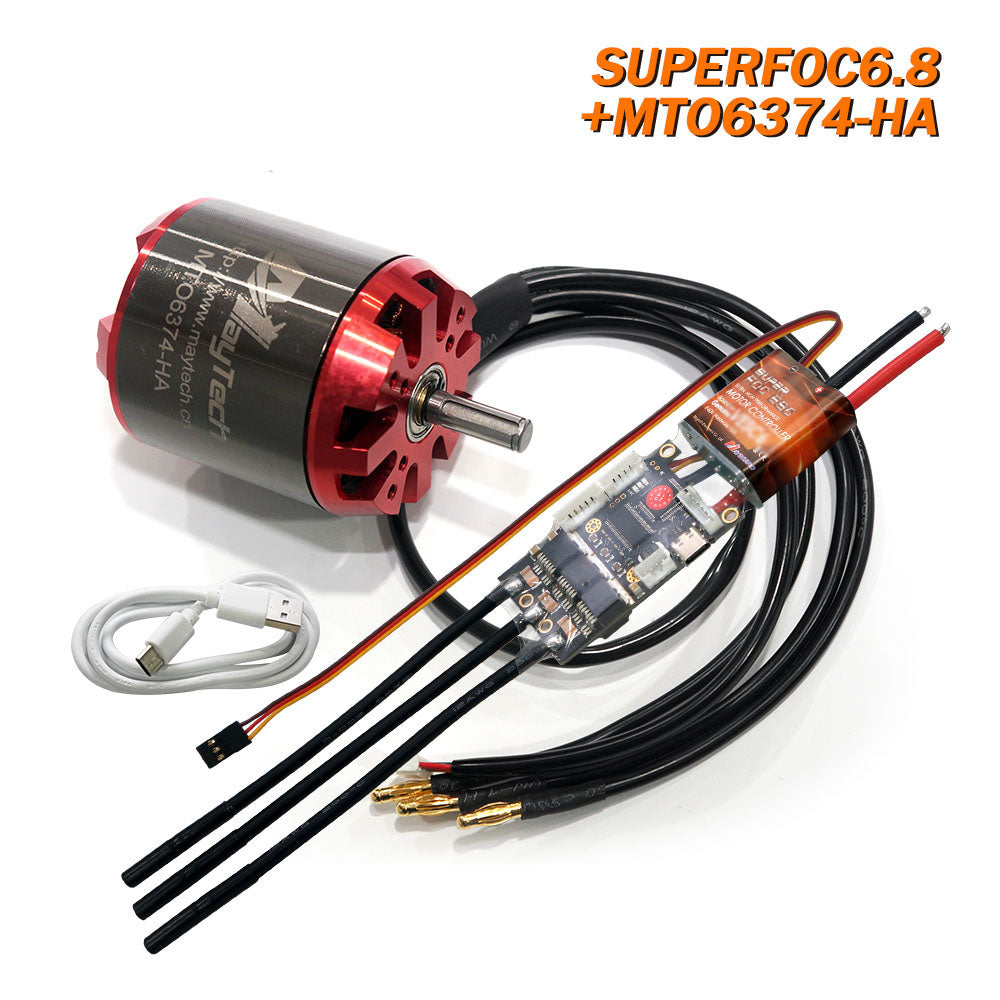 Maytech SUPERFOC6.8 Comb with 6355/6365/6374/6880 Motors Outrunner Sensored Motor for Electric Skateboard Mountainboard Fighting Robots