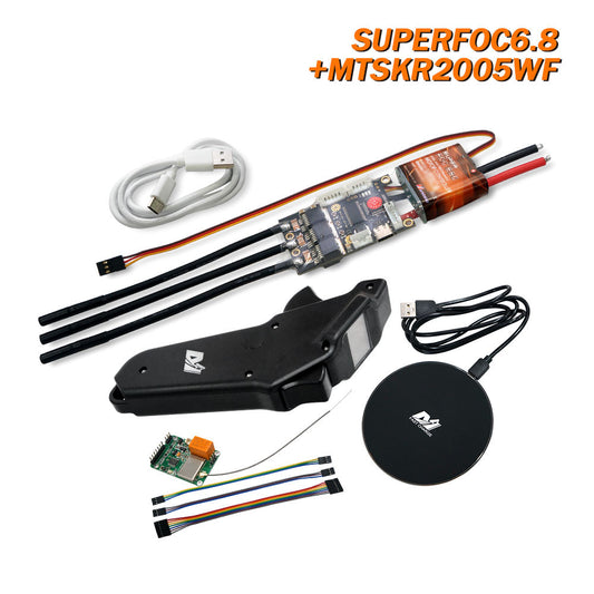Maytech IP66 Esk8 Waterproof Remote controller MTSKR2005WF Comb with Electric Speed Controller SUPERFOC6.8/ VESC100A/ 200A VESC Electric Skateboard/Longboard/Mountainboard Kit