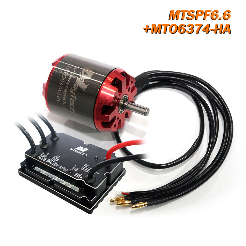 Maytech V1 200A V6.0 based SUPERFOC Controller Comb with 6355/6365/6374 Brushless Sensored Motor for Electric Skateboard DIY Kit
