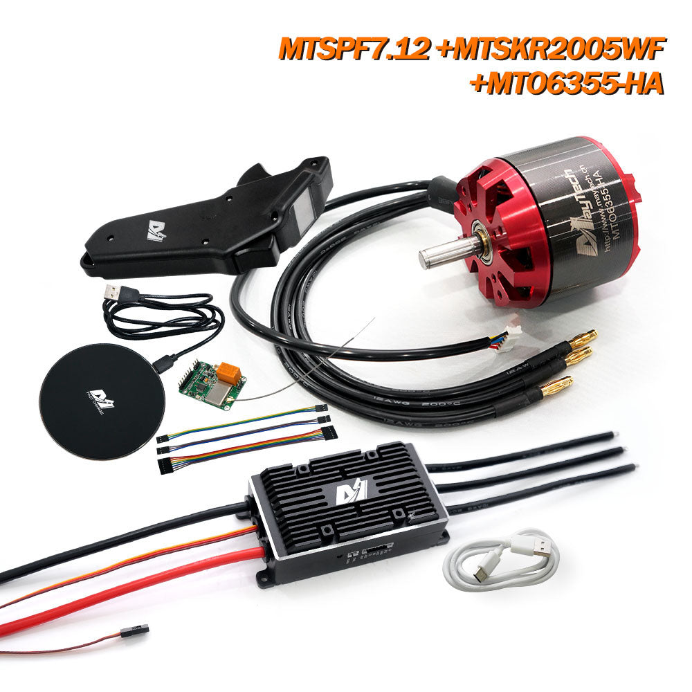 Maytech MTSPF7.12 200A V75_300 based ESC+ 6355/6365/6374 Electric Skaetboard Mountainboard Kit Motor+MTSKR2005WF remote controller+ SuperESC + Remote