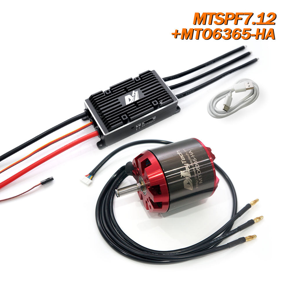 Maytech V2 200A V75_300 based Speed Controller Comb with Brushless Outrunner Sensored Motor 6355/6365/6374 Electric Skateboard Kit