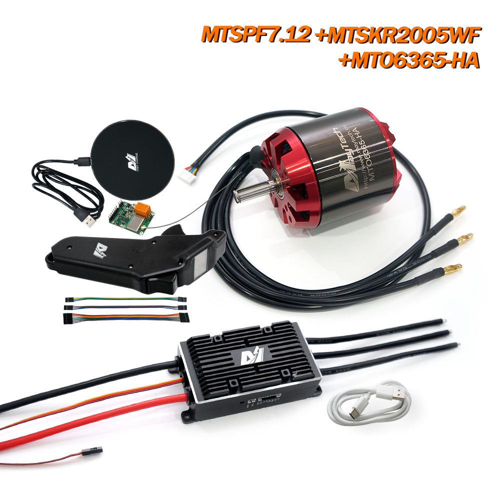 Maytech MTSPF7.12 200A V75_300 based ESC+ 6355/6365/6374 Electric Skaetboard Mountainboard Kit Motor+MTSKR2005WF remote controller+ SuperESC + Remote