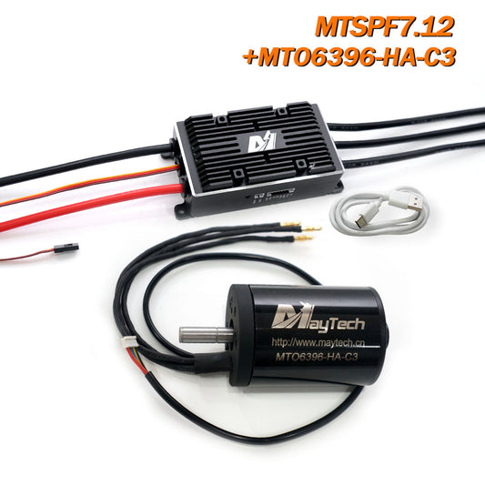 Maytech MTSPF7.12 high current 200A vesctool Compatible motor controller+ 6396 6880 8085 Motor + MTSKR1712 MTSKR1905WF Remote Electric Skateboard Mounatinboard Comb
