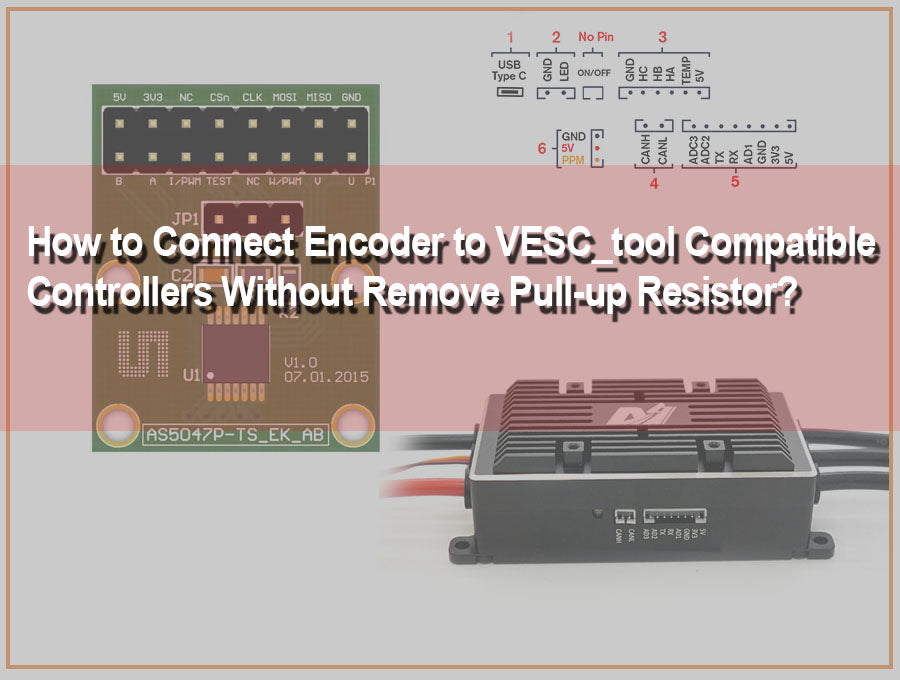 How to Connect Encoder to VESCTOOL Compatible Controller witout Remove