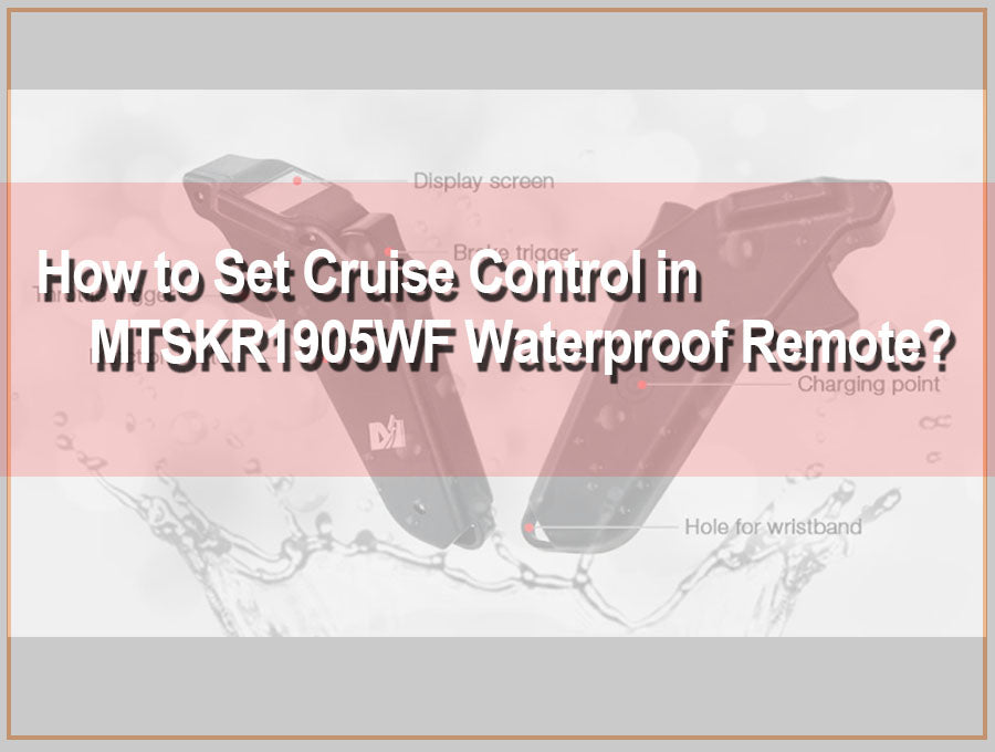 How to Set Cruise Control in MTSKR1905WF Remote?