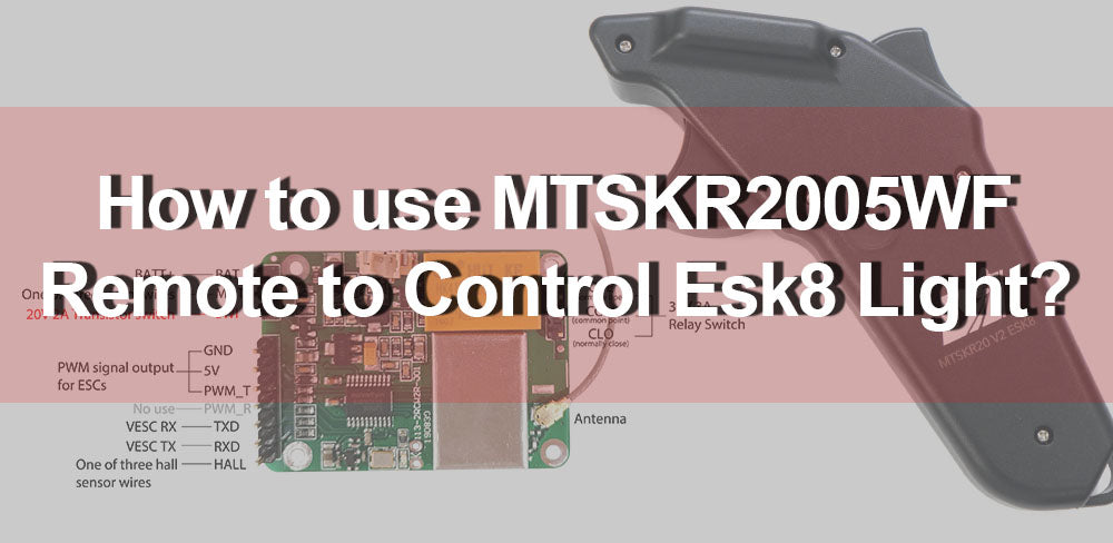 How to use MTSKR2005WF remote to control light?