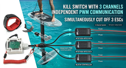 Update of Maytech Kill Switch: Simultaneously Control 2-3 Motor / ESCs !
