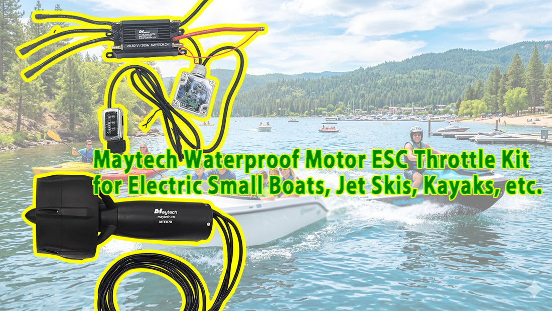 Maytech Waterproof Motor ESC Throttle Kit for Electric Small Boat jetski kayak