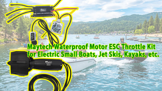 Maytech Waterproof Motor ESC Throttle Kit for Electric Small Boat jetski kayak