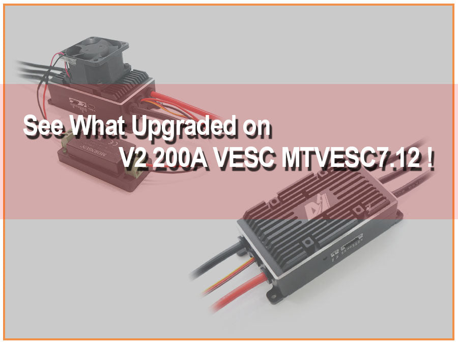 See What Upgraded on New 200A VESC-tool compatible controller !