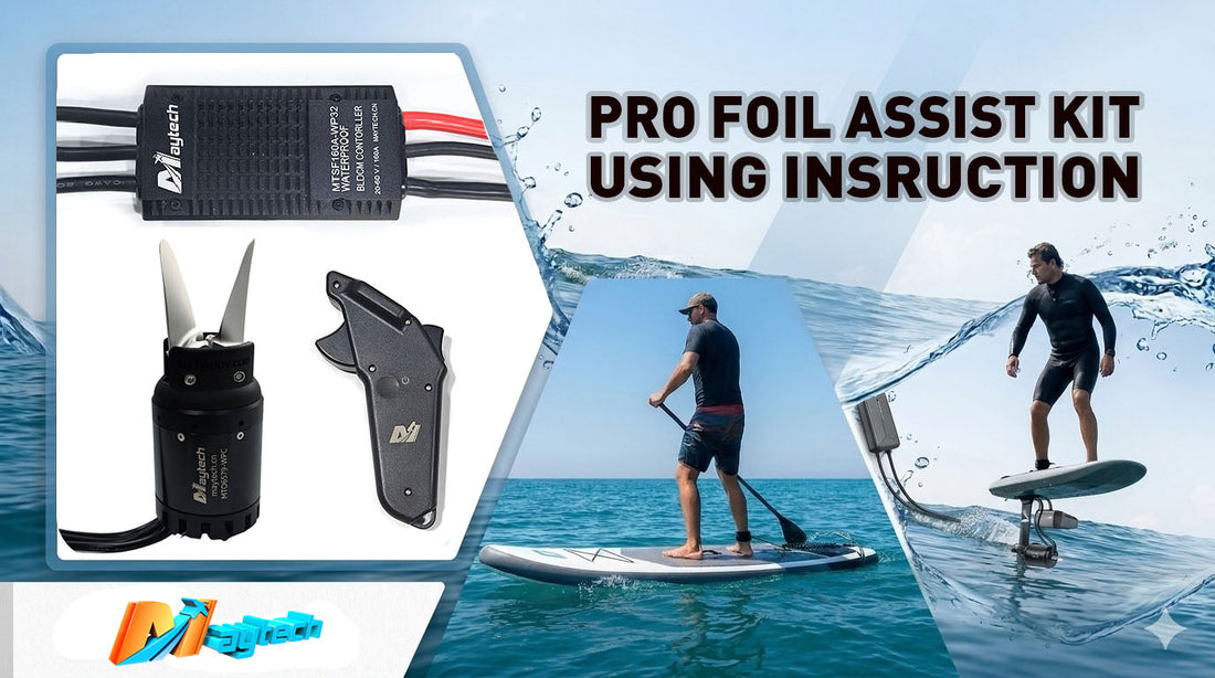 Maytech Pro Foil Assist Kit Battery % Set Up Instruction !