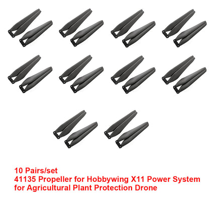 In Stock CW CCW 41135 41" x 13.5" Folding Blades for Hobbywing X11 Propulsion System for Agricultural Plant Protection Drone