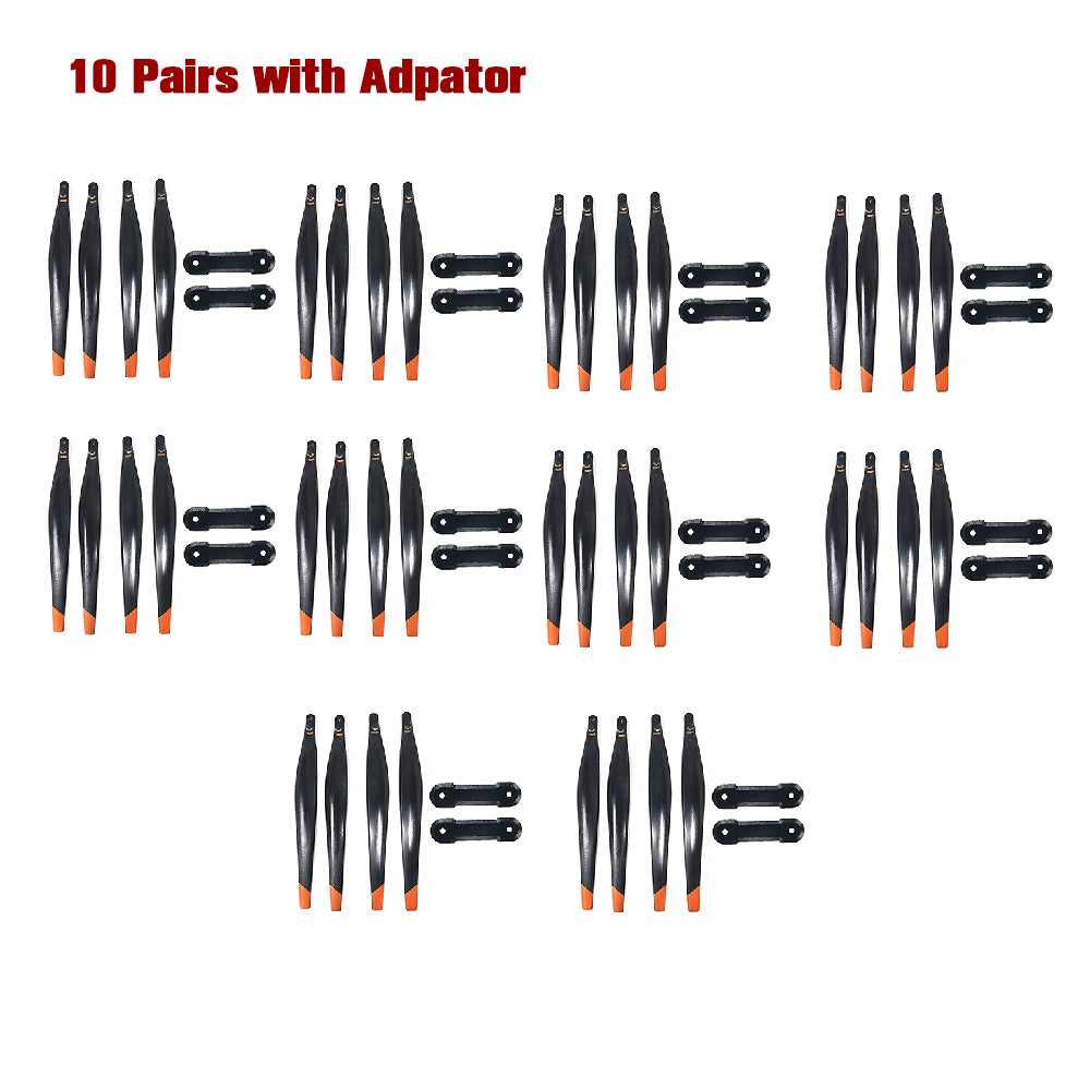 CW CCW 50''x18'' Inch Foldable Propeller for DJI T25 Agricultural Drone Carbon + Carbon Fiber Composite Blades