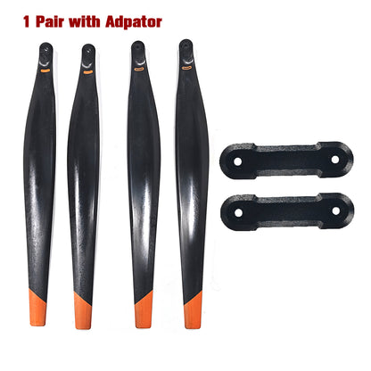 CW CCW 50''x18'' Inch Foldable Propeller for DJI T25 Agricultural Drone Carbon + Carbon Fiber Composite Blades