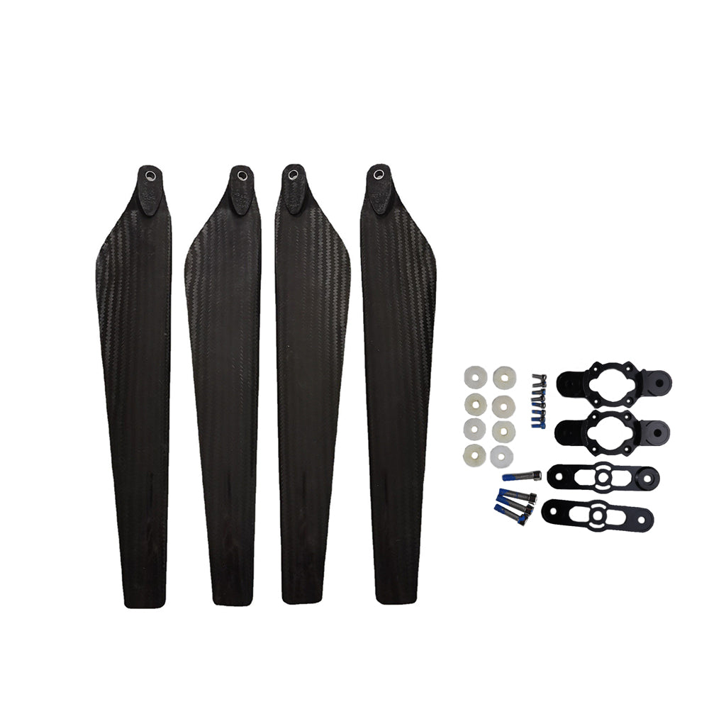 In Stock CW CCW 28''x8'' Inch Carbon Fiber Composite Folding Propeller for DJI E5000 E7000 Drones with Paddle Clamp