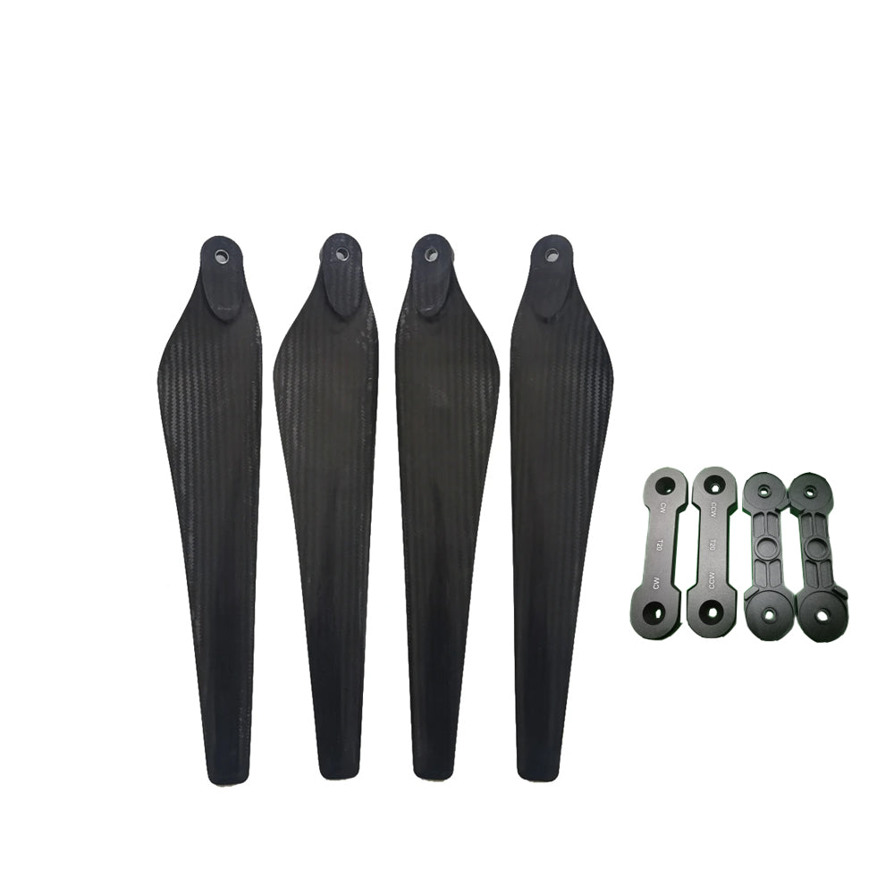 In Stock CW CCW 33''x9'' Inch Nylon Carbon Fiber Composite Folding Propeller for DJI T10/T16/T20 Drones with Paddle Clamp