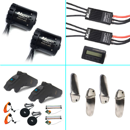 In Stock New Marine 41kg Thrust Waterproof Efoil Kit 6579 Motor + 160A ESC + V3.0 Remote for Esurf Electric Kayak Thruster