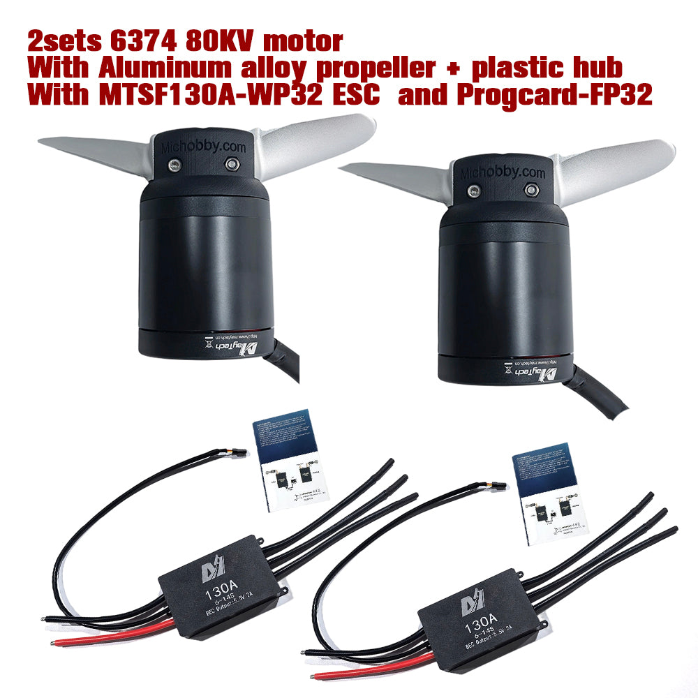 Maytech 6374 80KV Waterproof Outrunner Motor for Foil Assist Board Electric Outboard